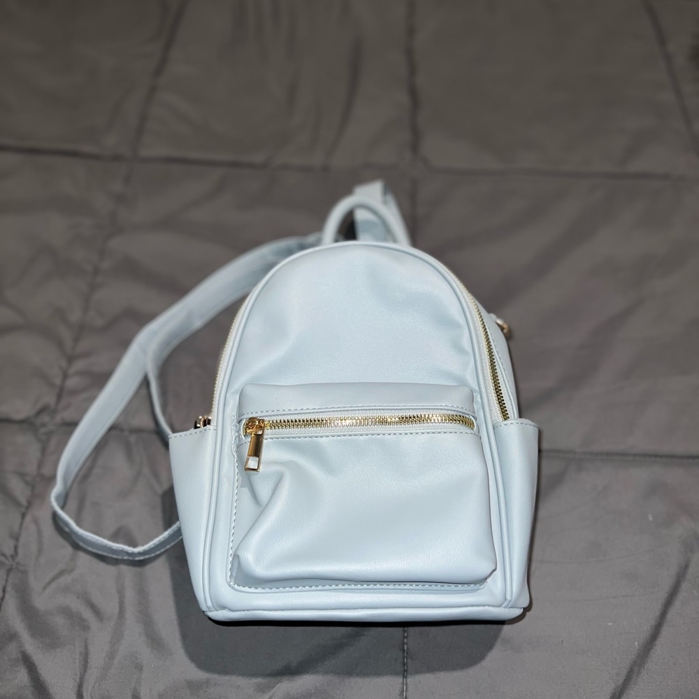 Light Blue Mini Backpack